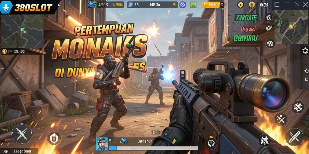 Tampilan gameplay mendebarkan di 380SLOT dengan aksi FPS.