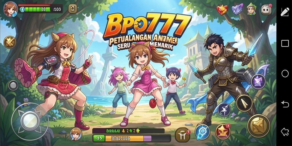 Tampilan gameplay yang seru dan dinamis dalam BPO777.
