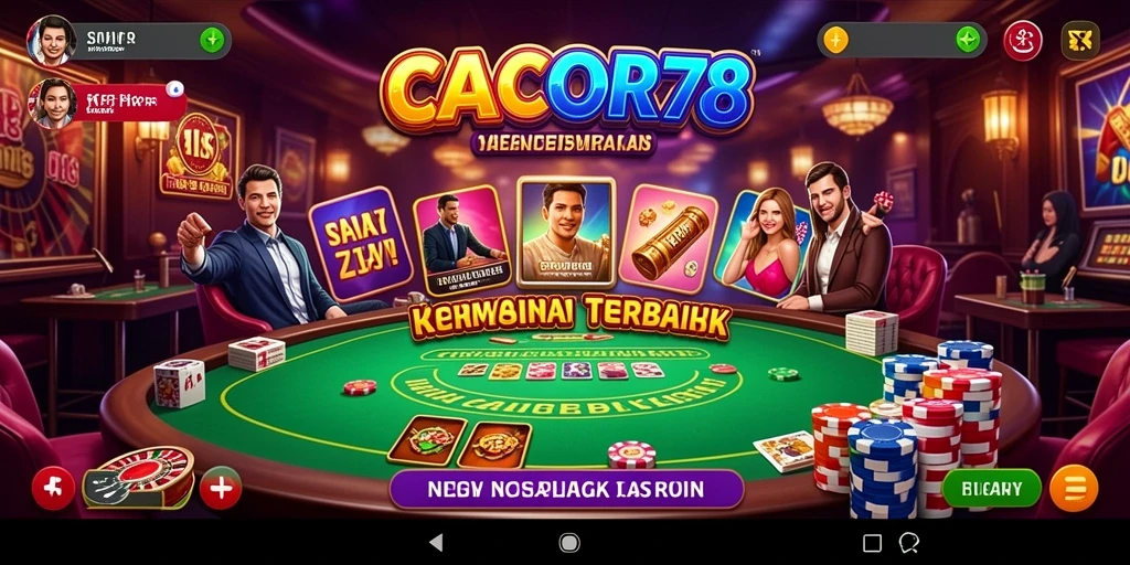 Tampilan menarik dari gameplay CACOR78 dengan berbagai pilihan permainan Kasino.