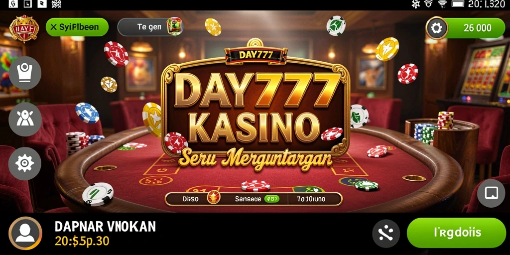 Tampilan menarik dari permainan Kasino dalam DAY777.