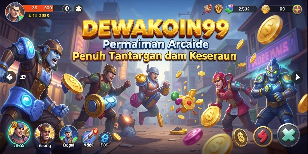 Tampilan utama gameplay DEWAKOIN99 yang seru dan dinamis.