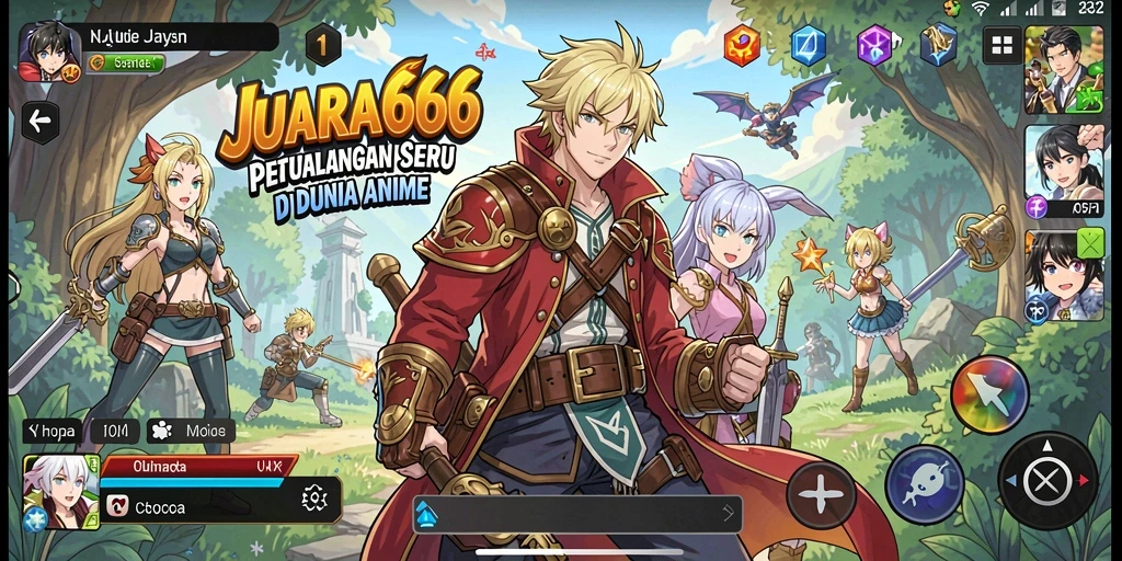 Screenshot gameplay JUARA666 menampilkan aksi karakter anime yang mendebarkan.