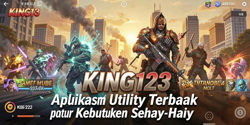 Screenshot KING123 menunjukkan antarmuka aplikasi Utility yang intuitif.