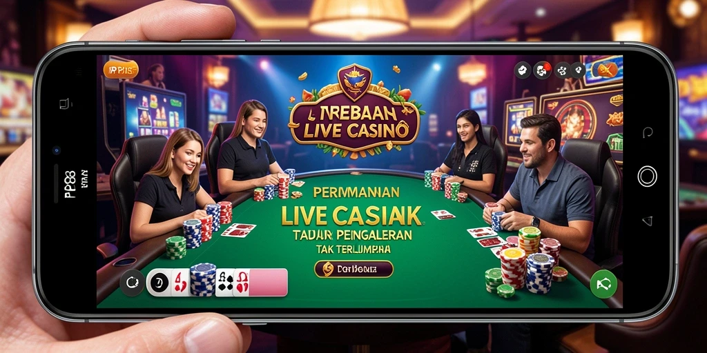 Tampilan gameplay Live Casino yang mengasyikkan di PP88.